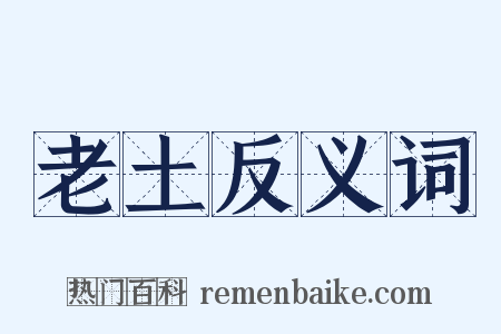 老土反义词是什么意思的图片